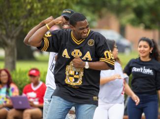 Student dancing