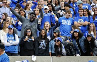 Students at a football game