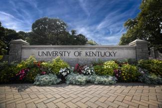 University of Kentucky stone wall